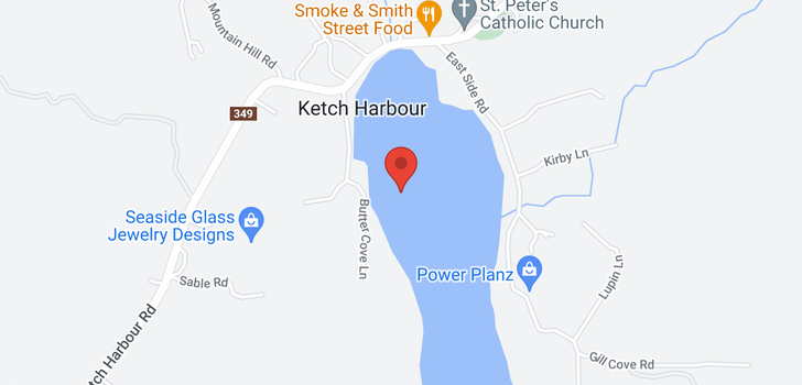 map of 1190 KETCH HARBOUR Road